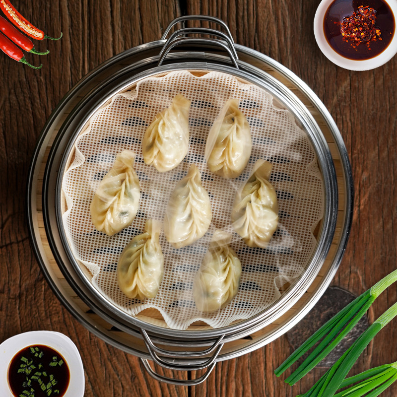 Title 2, Steamed bamboo dumplings bamboo steamer steamer...