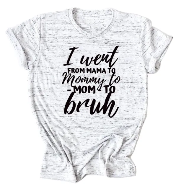 Women's Printed Letter Short Sleeves Graphite Grey Black Font - Shop at LoveMi