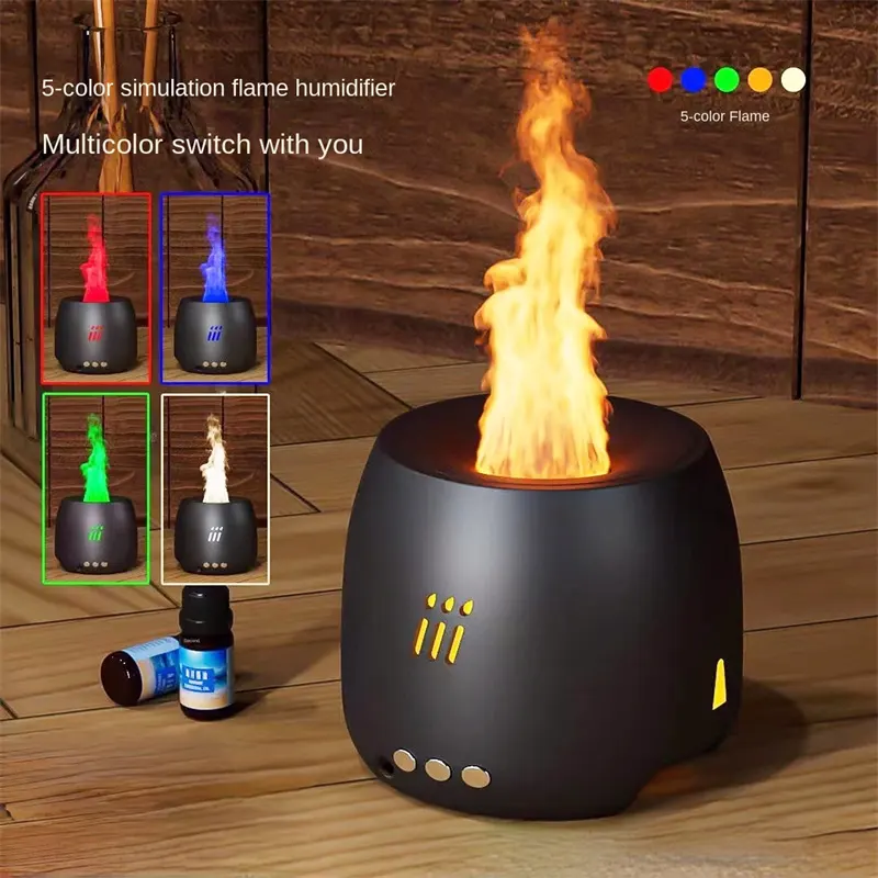 Flame Aroma Diffuser Air Humidifier Ultrasonic Cool Mist Maker