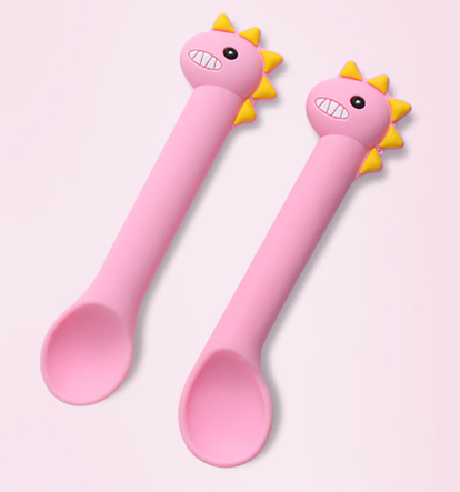 Silicone Pink Long spoon