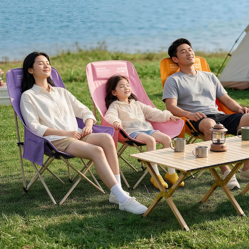 Portable High Back Folding Moon Chair 92cm
