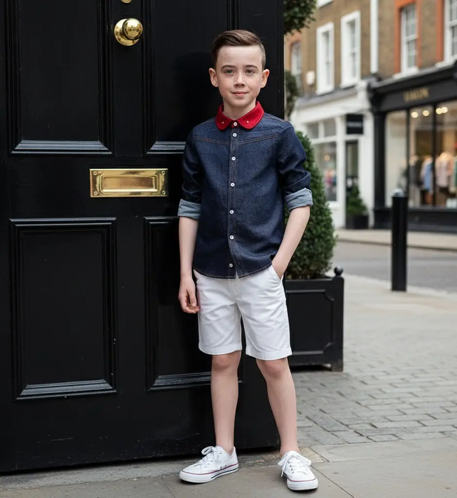 Boys Spring Long Sleeve Shirt Kids School