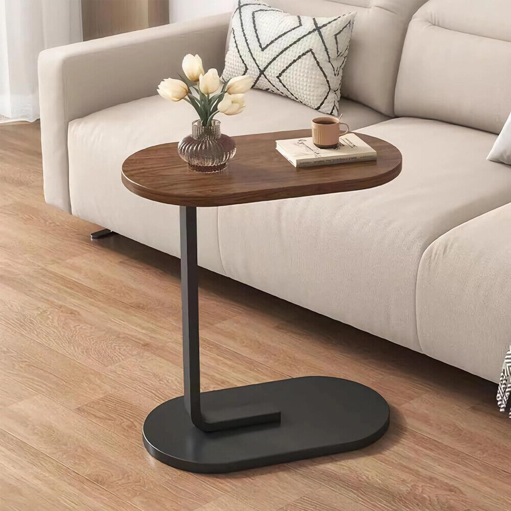 Small C-shaped Table End For Sofa Side Nightstand Bedroom Modern — image 5