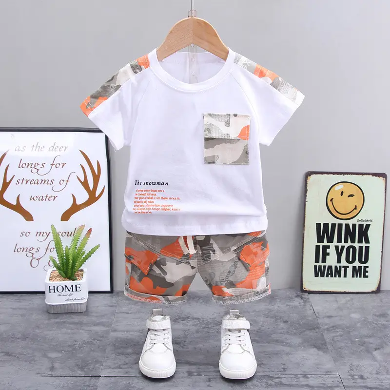 Boys' Casual Children's Clothing Short-sleeved Shorts