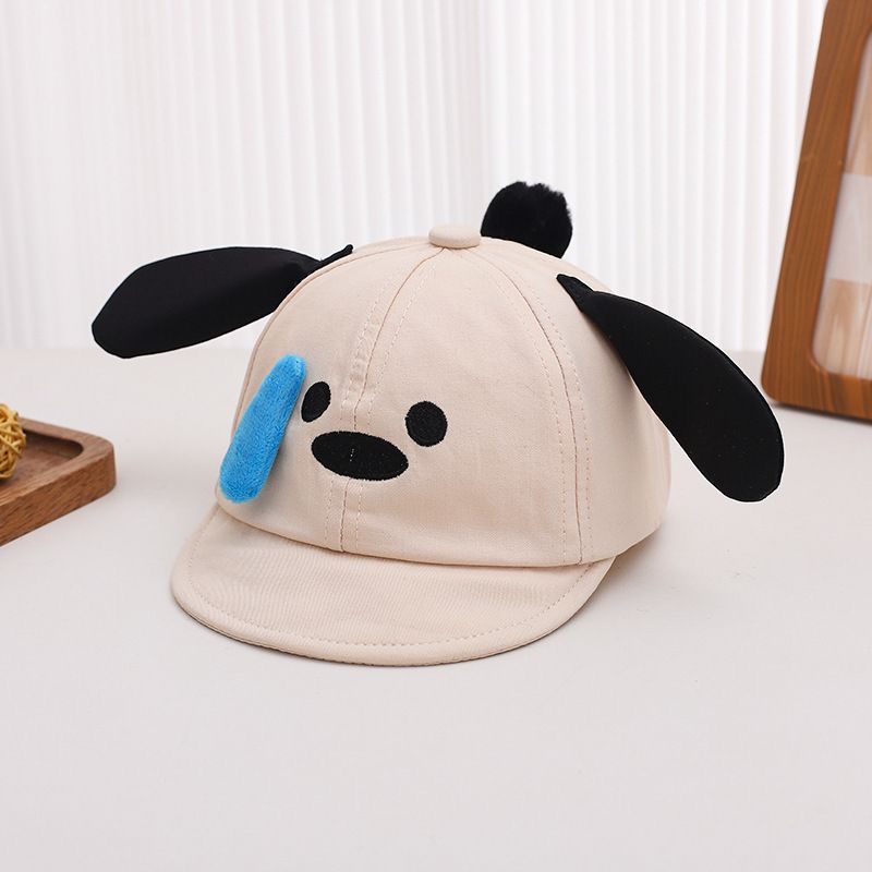 Baby Three-dimensional Drooping-eared Puppy Soft Brimmed Baseball Cap Cute Cartoon Crying Face Puppy Casual Sun Hat 7