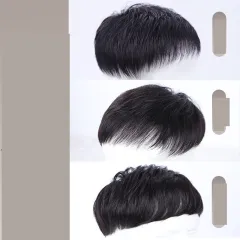 Real Bald Hair Covering White Hair Breathable Wig - View 1
