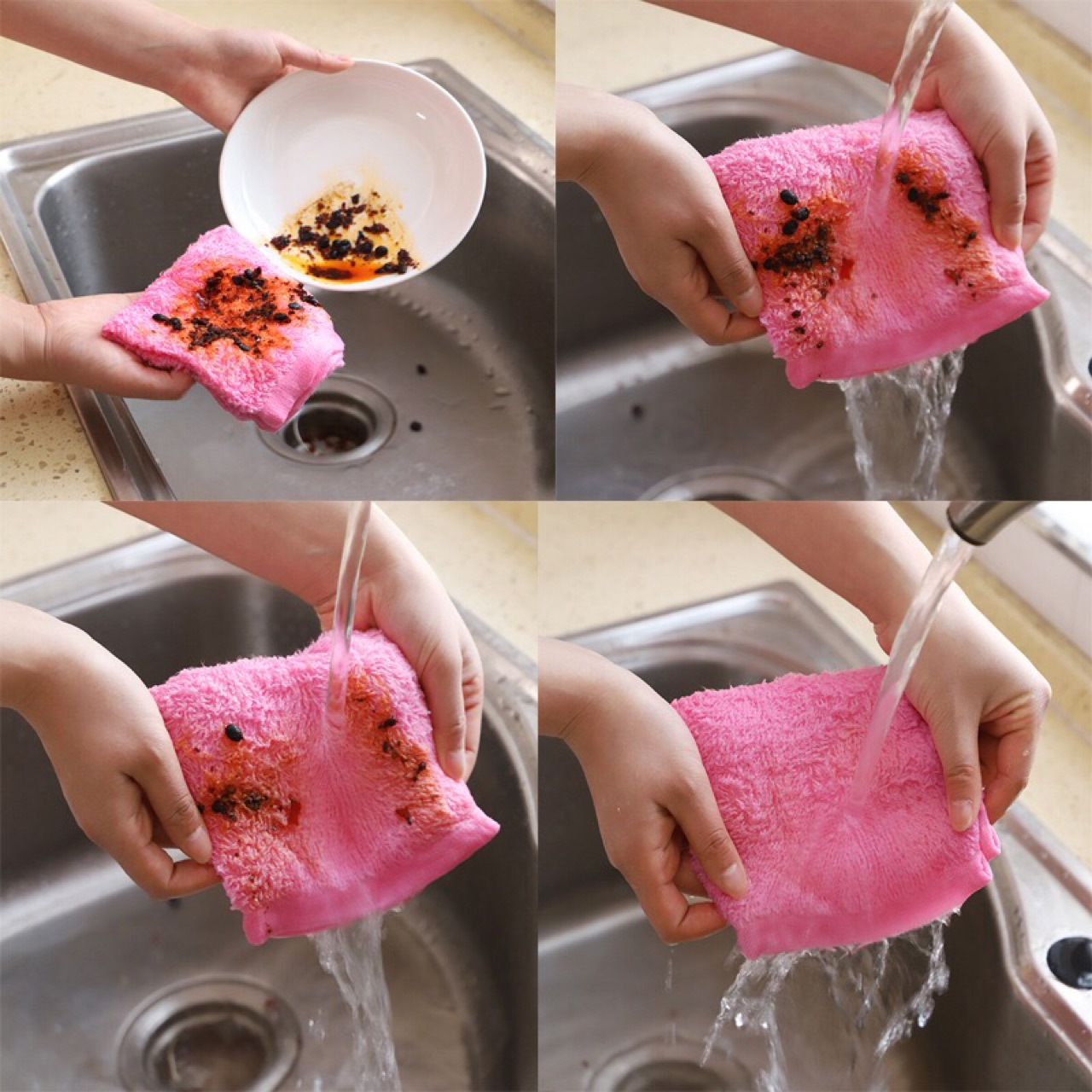 Title 3, Non-Stick Oil Kapok Dish Towel Is Soft Smooth A...