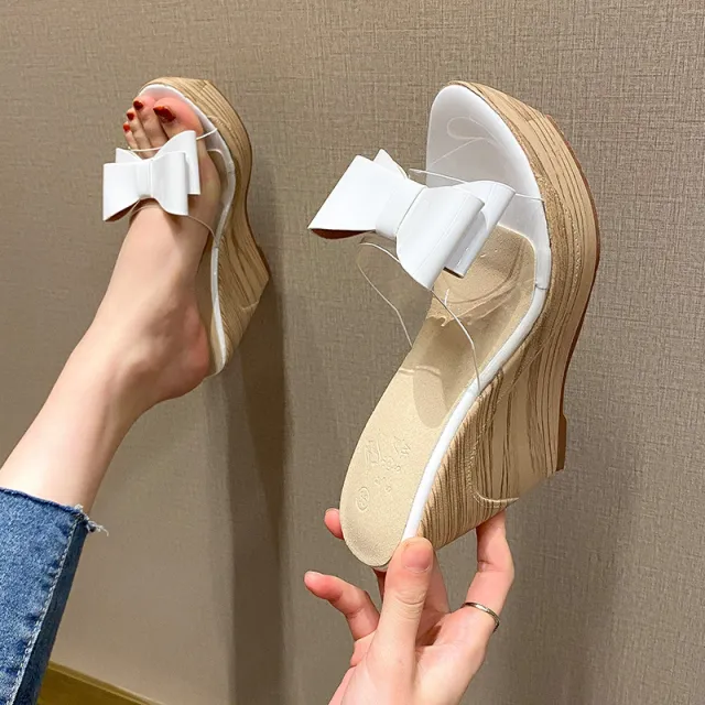 Outer Wedge Platform High Heel Sandals White - Shop at LoveMi