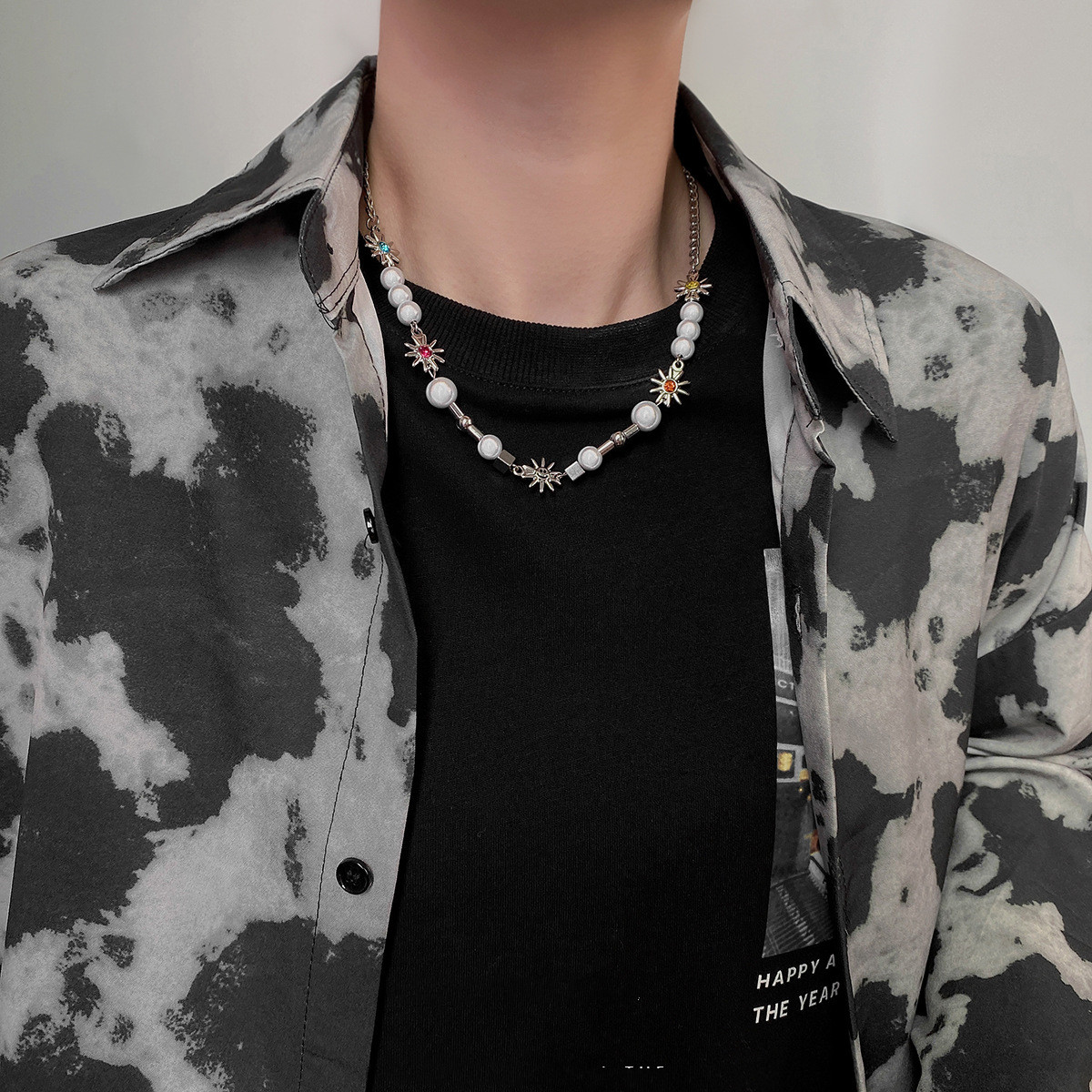 The Same Hip-hop Octagonal Star Niche Clavicle Chain