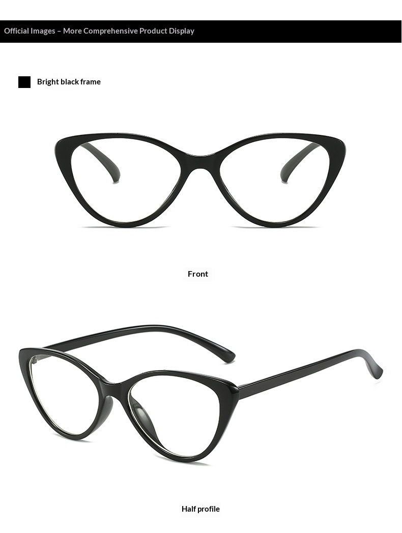 Lijia Fashion Cat Glasses Anti Blue Light Glasses Zhao Liying Same Style Goggles 9063
