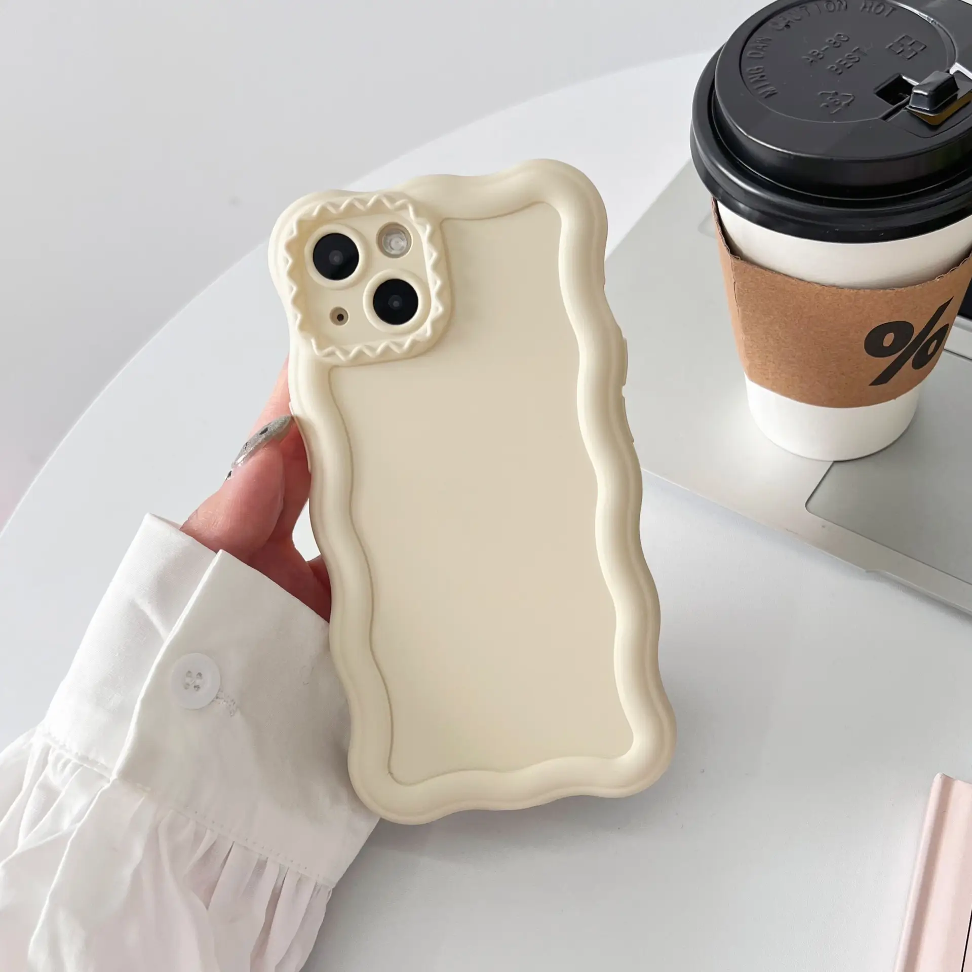 Cream Wind Phone Case Solid Liquid