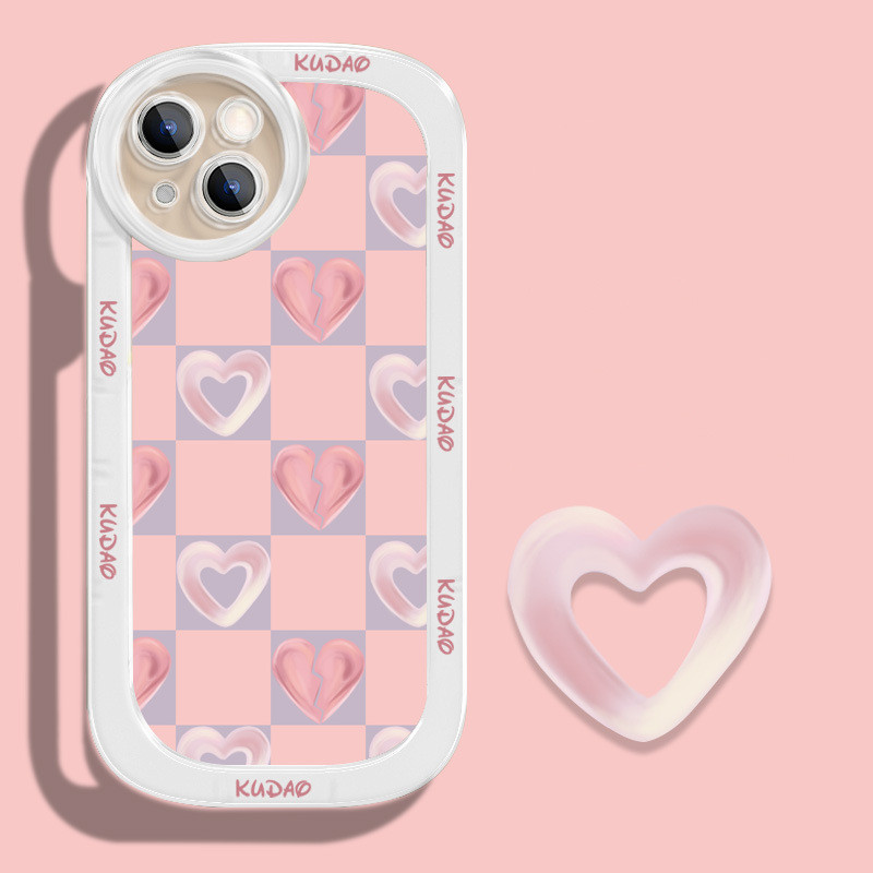 White K60143 pink plaid love