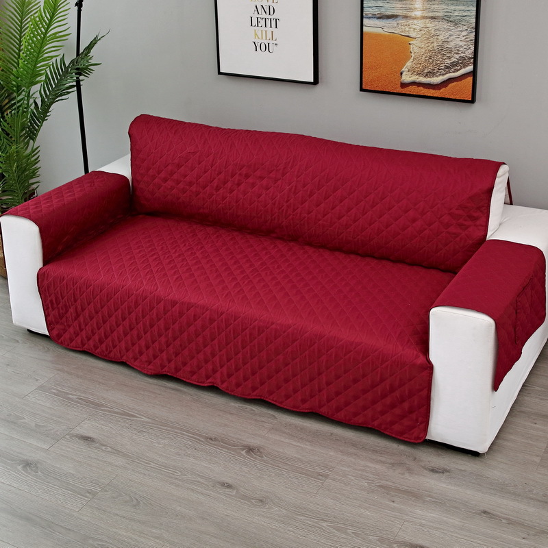 Upgraded sofa cover red