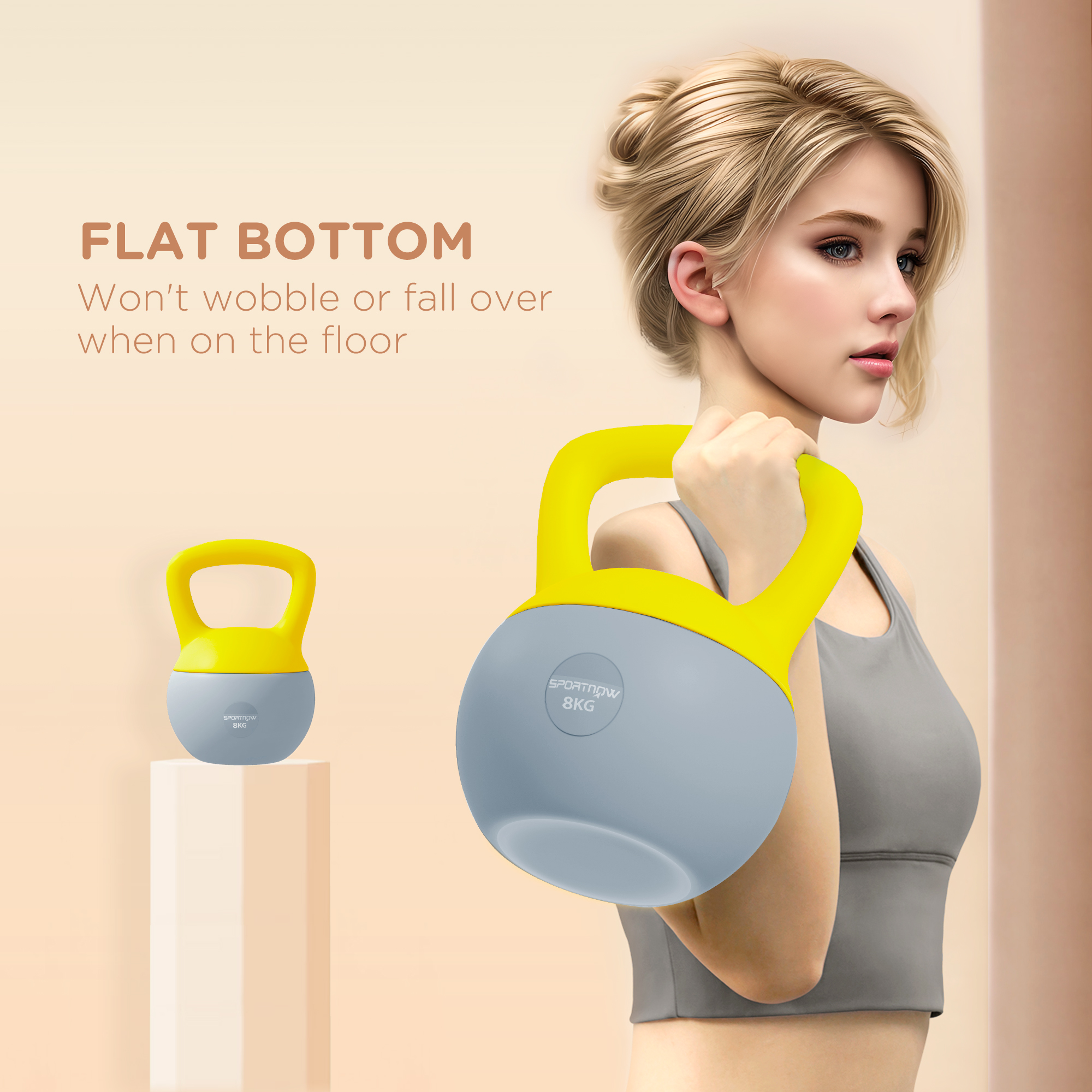 8kg Soft Kettlebell With Anti Slip Handle, Suitable For Home Gym — image 10