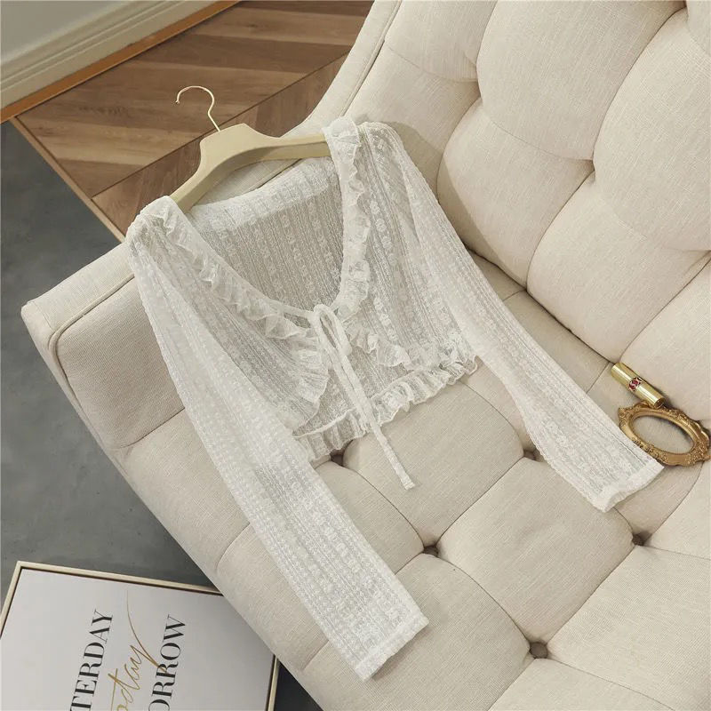 Women's Fashion And Casual Lace Shawl Jacket