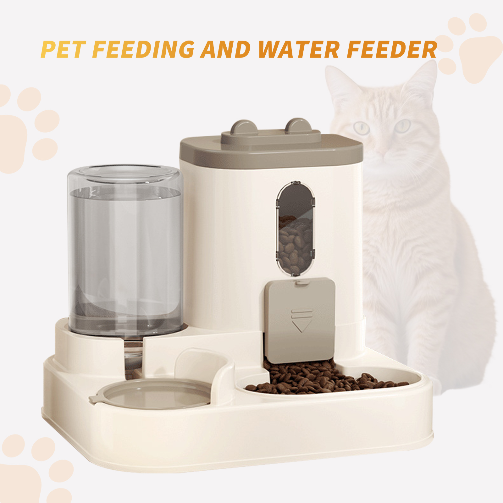 Two-in-One Pet Food Dispenser, Must-Have For Freeing Hands, Ensures Healthy Diet