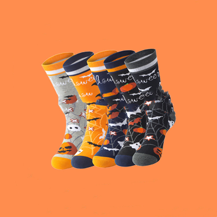 Street Trend In The Tube Socks Pumpkin Increase