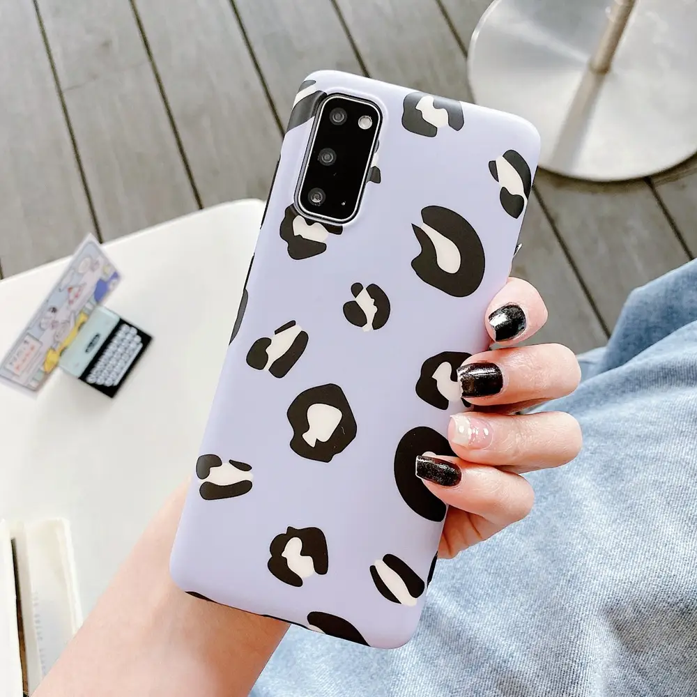 European And American Leopard Print Soft Phone Case