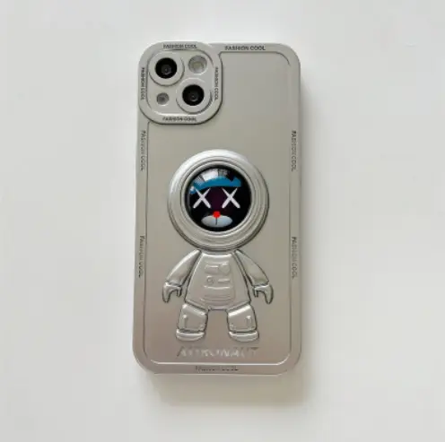Ins Electroplating Three-dimensional Astronaut Mobile Phone Case
