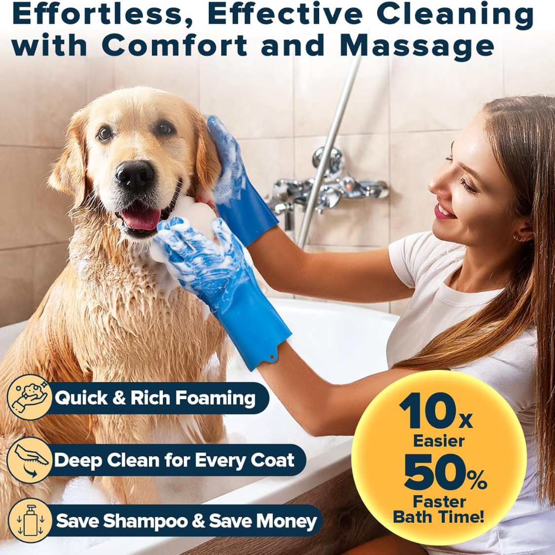 6 pièces fournitures de bain de toilettage pour chiens – Image 3