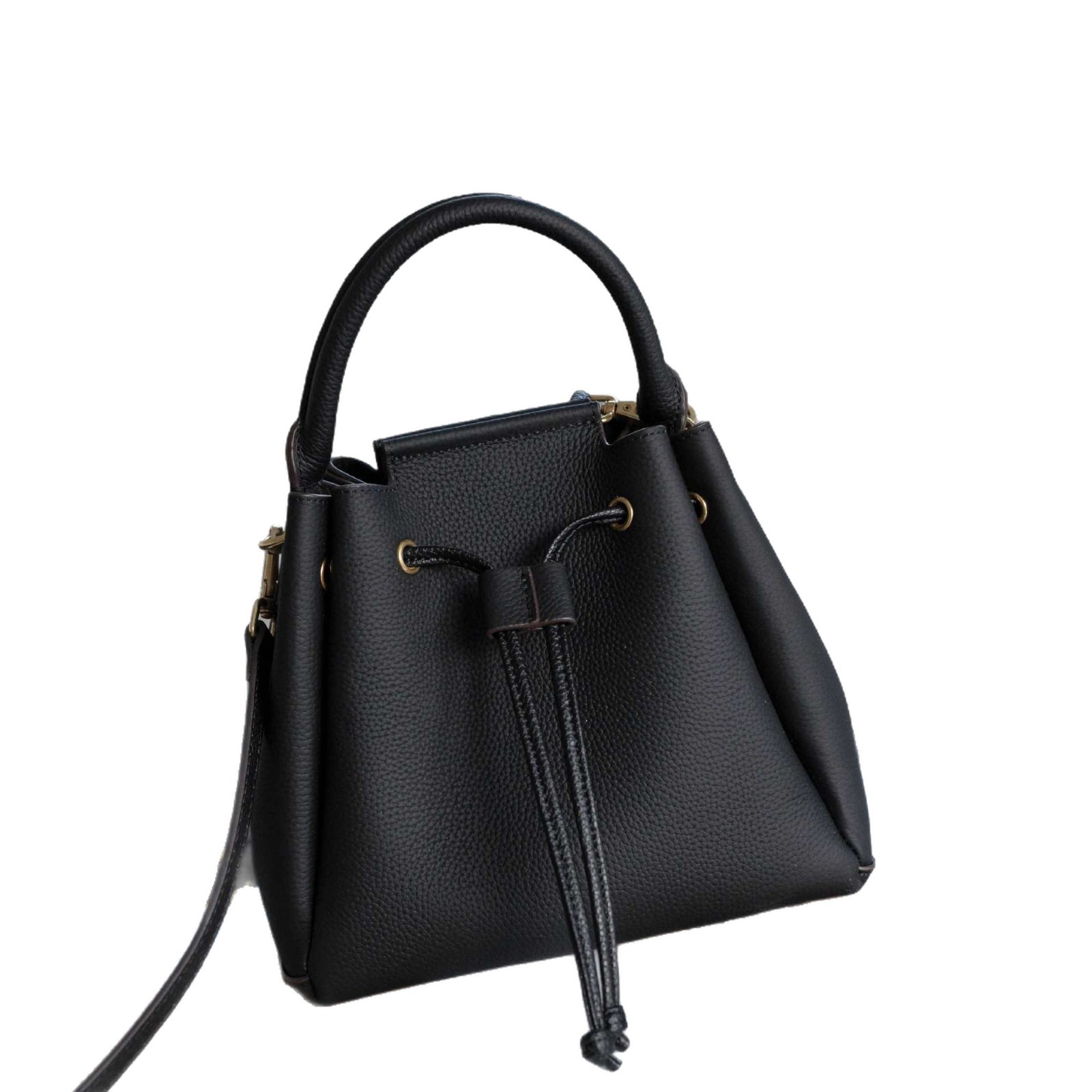 Cross-border TOGO Top-grain Leather Drawstring Bucket Bag For Women, 2026 New Large-capacity Versatile Genuine Leather Handbag 4
