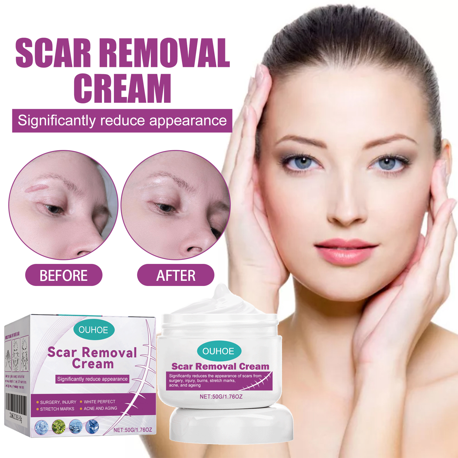 Crème nourrissante soin imprimé léger 50g 1boîte – Image 2