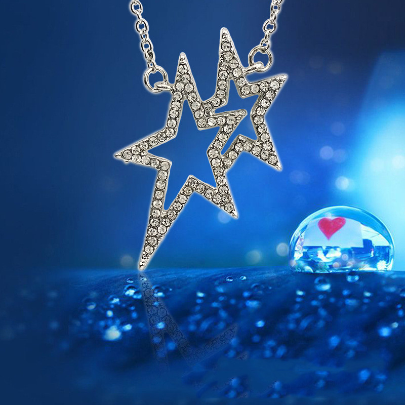 Pentagram Shaped Pendant Guardian Star Inscription