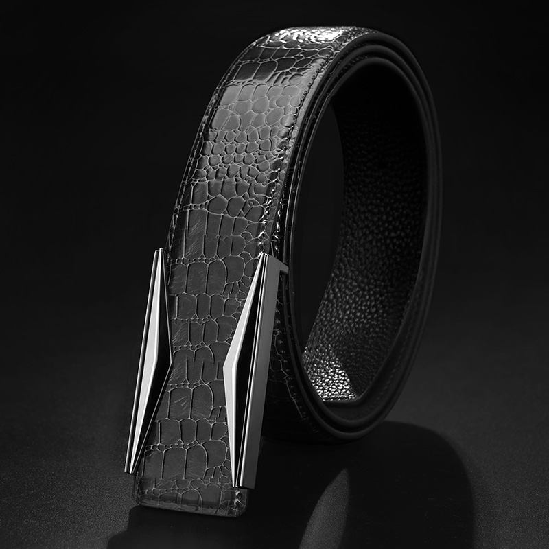 Black silver buckle