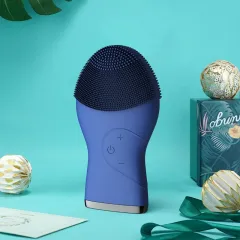 Blackhead Remover Electric Silicone Cleansing Device Super Vibrating Pores - Sapphire Blue - View 1