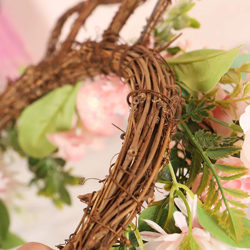 Easter Egg Simulation Wreath Easter Chrysanthemum Rabbit Modeling Decorative Pendant – image 4