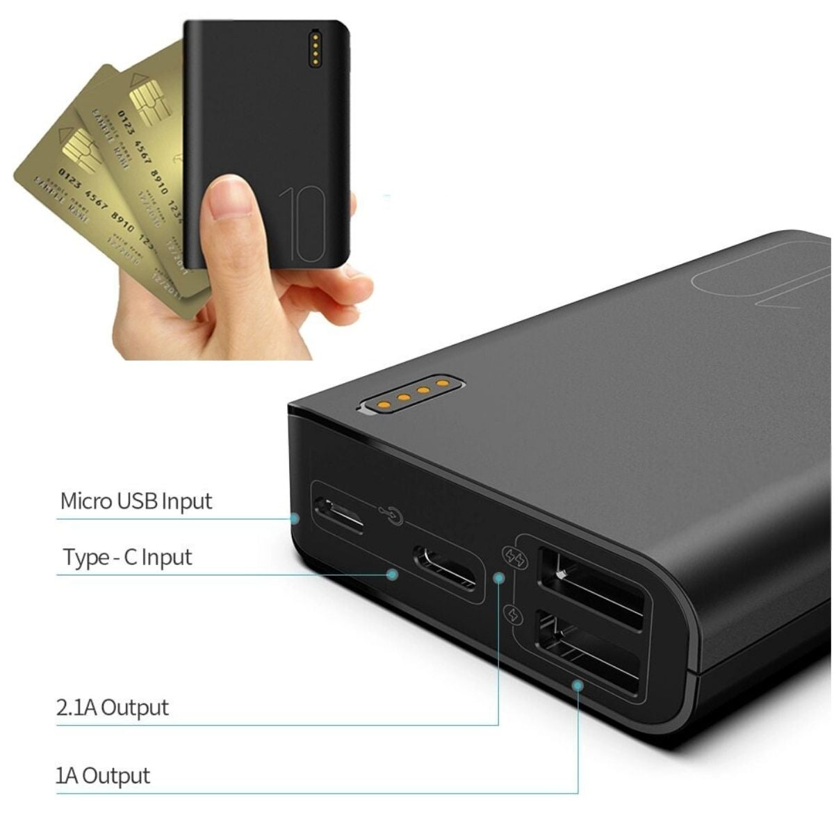 Small Portable Charging Treasure Mini Light And Cute - Image 2