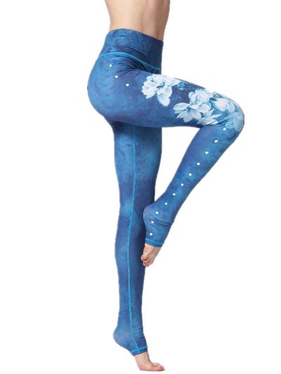 Title 5, Pantalon de yoga imprimé coloré pour femmes, co...