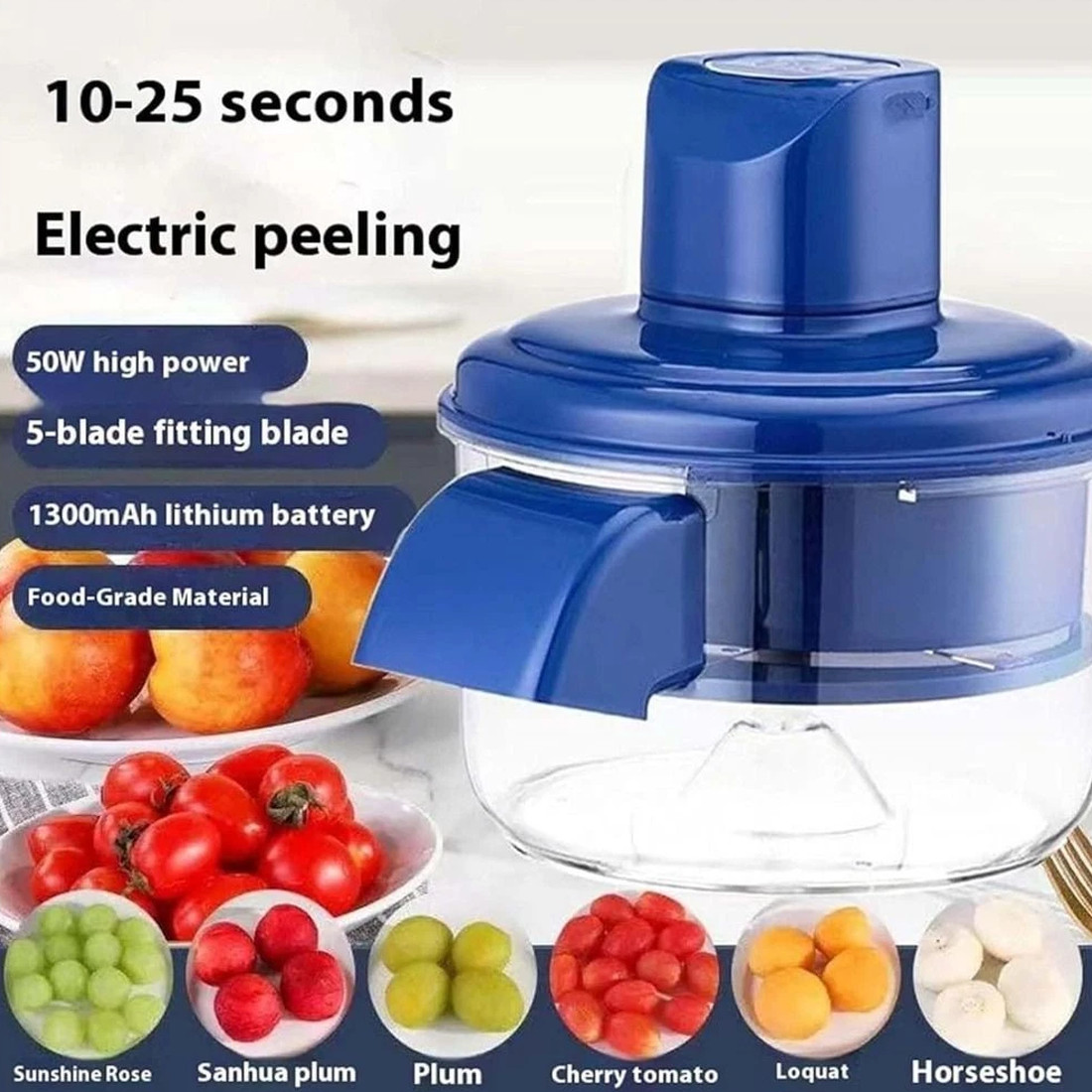 Effortless Peeling Electric Grape Machine Fruit Peeler Tool — image 6