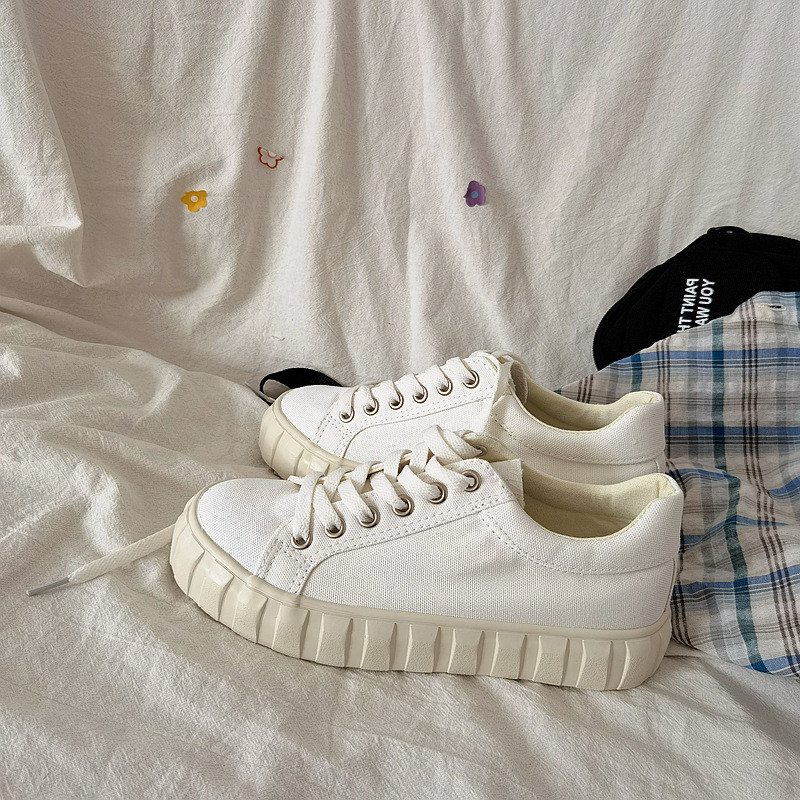 Everyday Class Wears A College Style Girl's Classic All-match Low-top Canvas Shoes