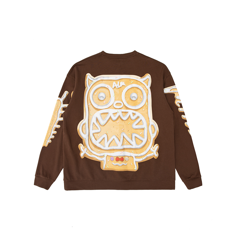 Little Round Neck Top Sports Loose Couple Sweatshirt