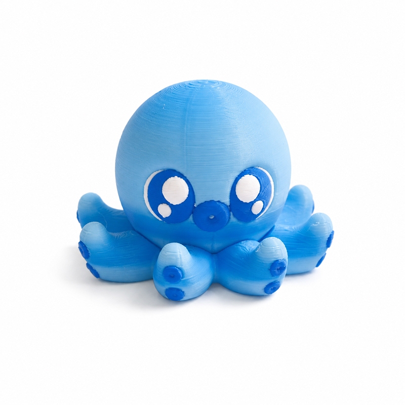 1PC Cute 3D Printed Octopus Fidget Toy, Spinning Desk Stress Relief Ornament, Kawaii Mini Desktop Decoration, 4 Styles