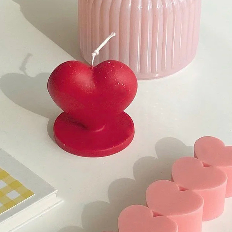 Silicone Candle Mold, Heart Shape, picture 3 of 5