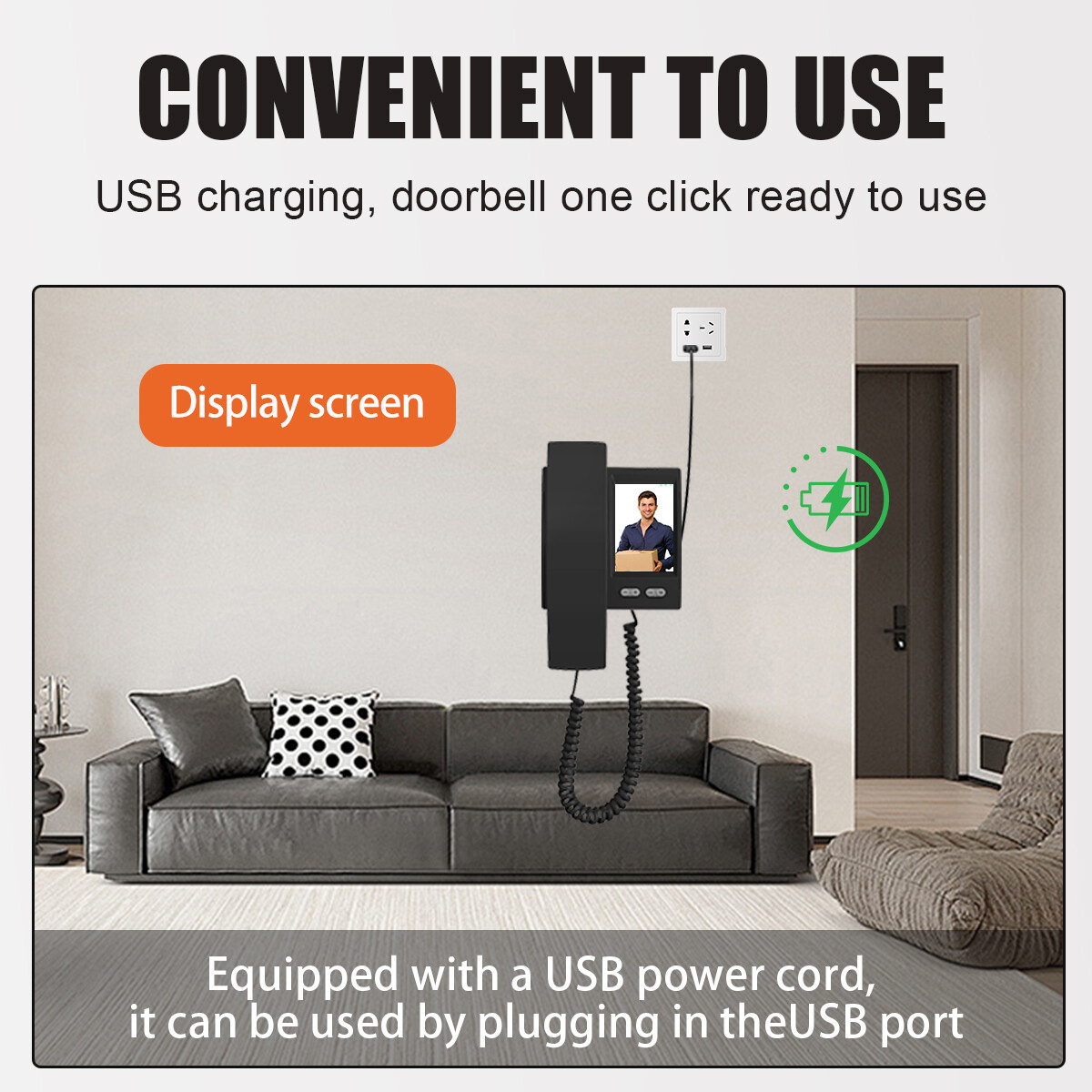 NEW Smart Wireless WiFi Ring Doorbell Security Intercom Video Camera Door Bell.