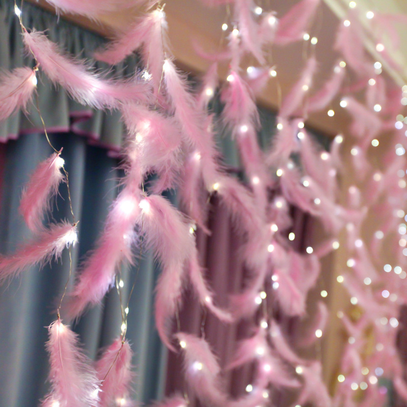 Feather Curtain Lights