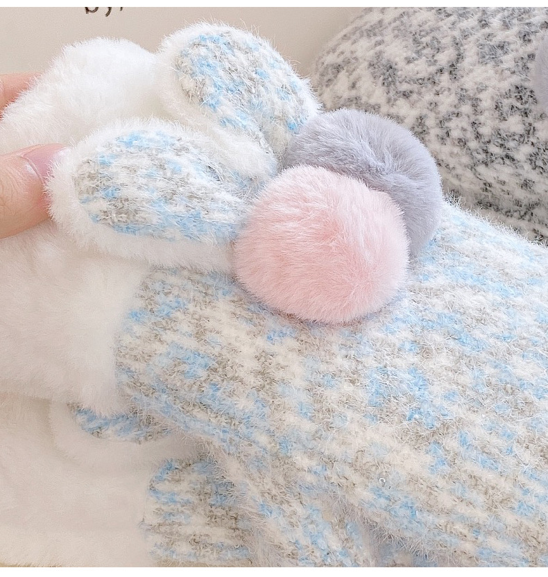 Winter Plush Thickened Knitting Gloves - Image 7