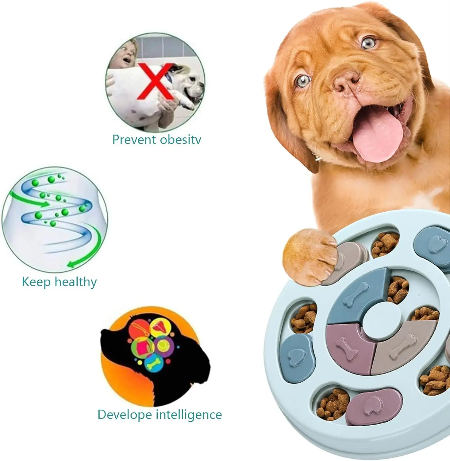 Dog Puzzle Toys Dogs Food Feeder
