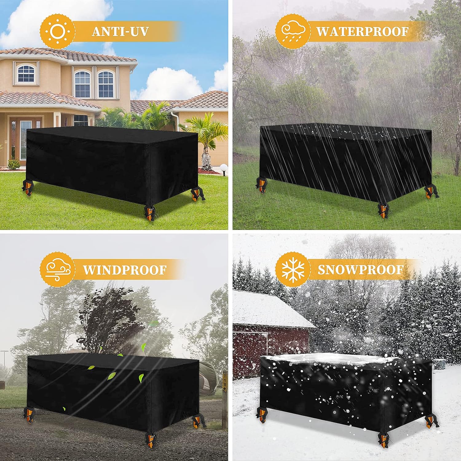 Heavy Duty Waterproof Garden Patio Furniture Cover For Rattan Table Sofa Outdoor — image 11