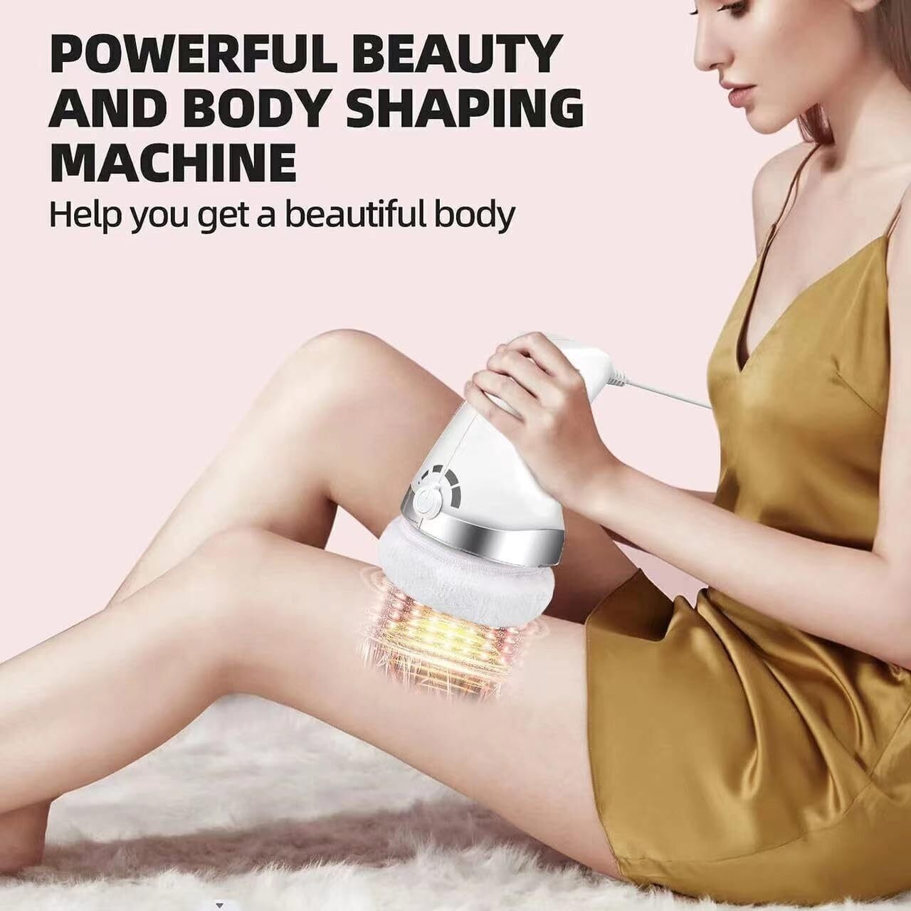 Electric Body Sculpt Massager Slimming Machine, EMS Skin Tightening Massager With 5 Heads For Belly Arms Legs Butt, Cordless Handheld UK