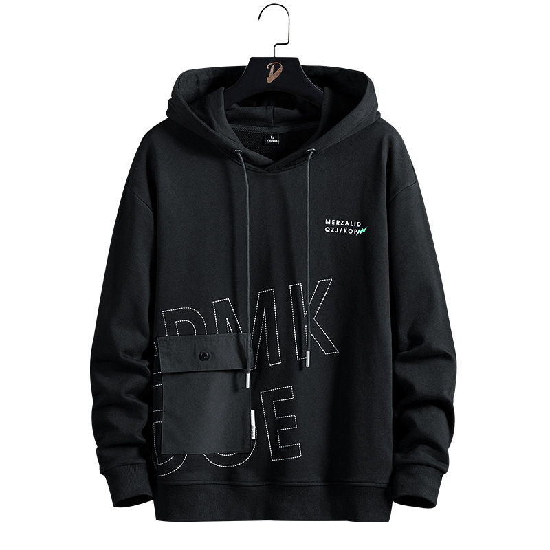 Thickened Men's Sweater Tide Brand Long Sleeve Hooded