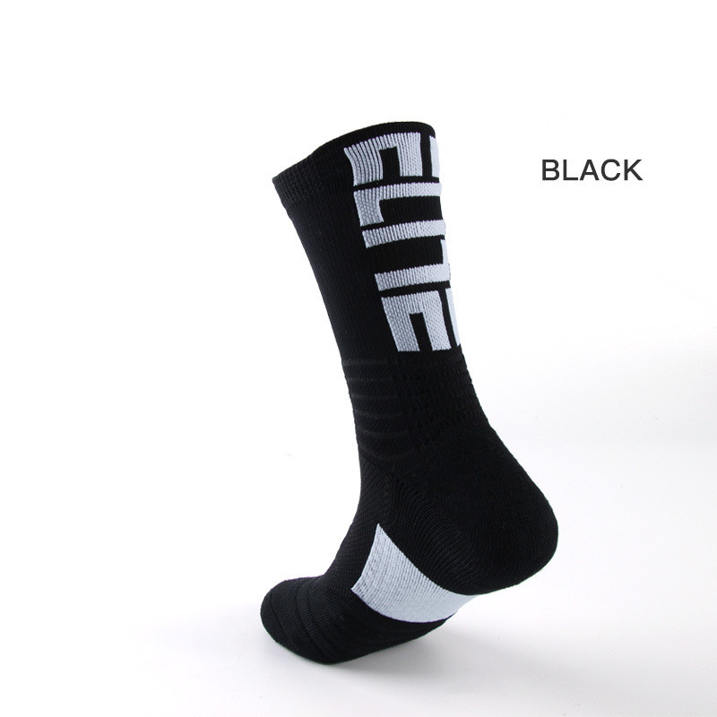 Men's Basketball Socks Letter High-top Thickening Moisture-absorbing Sports Tide Socks