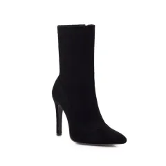 Foreign Trade Women's Boots Pointed Toe Stiletto Large Size - Black - View 1