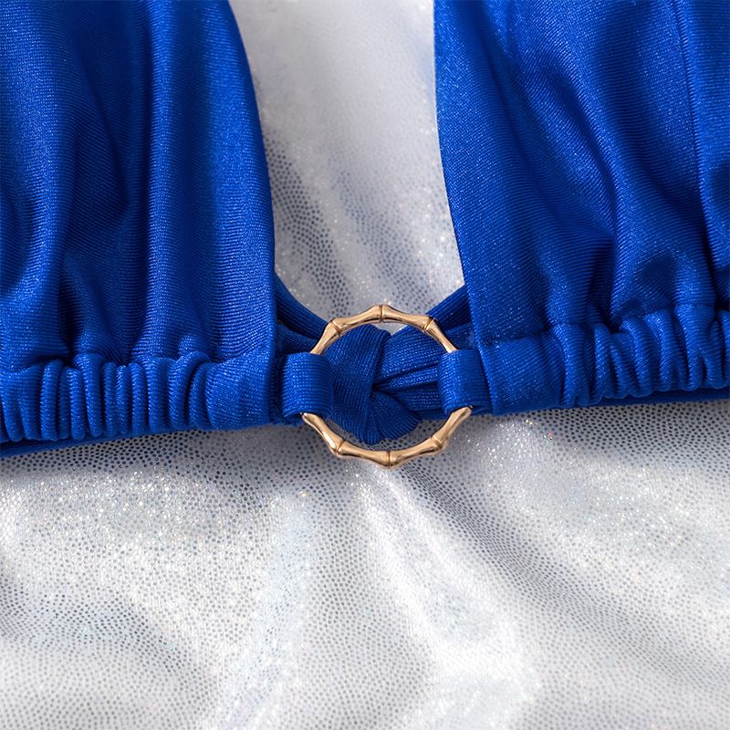 Women's Fashion Simple Solid Bikini Swimsuit