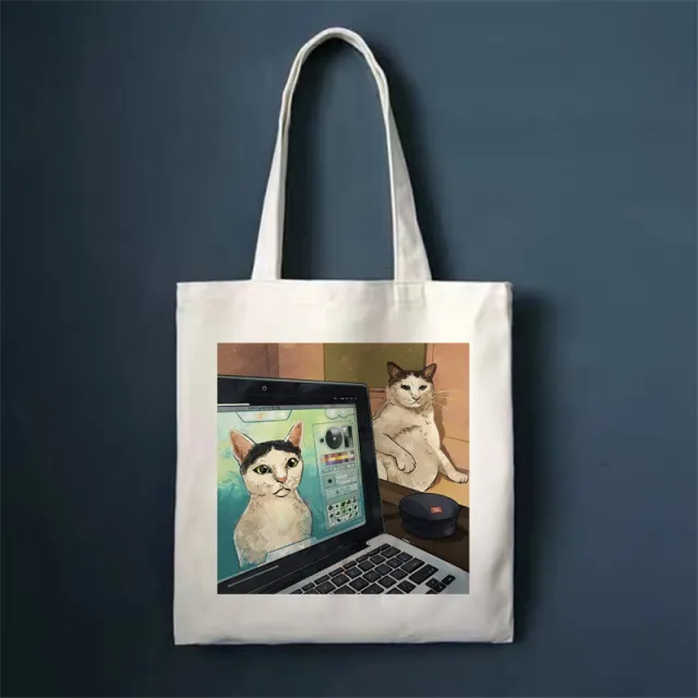 Download main imagesDownload variant imagesDownload description imagesCute Cat Shopping Bag Shopper Bags Tote Canvas Bag Harajuku Reusable Large Ca... Zipper Inner Pocket-Style20 - Shop at LoveMi