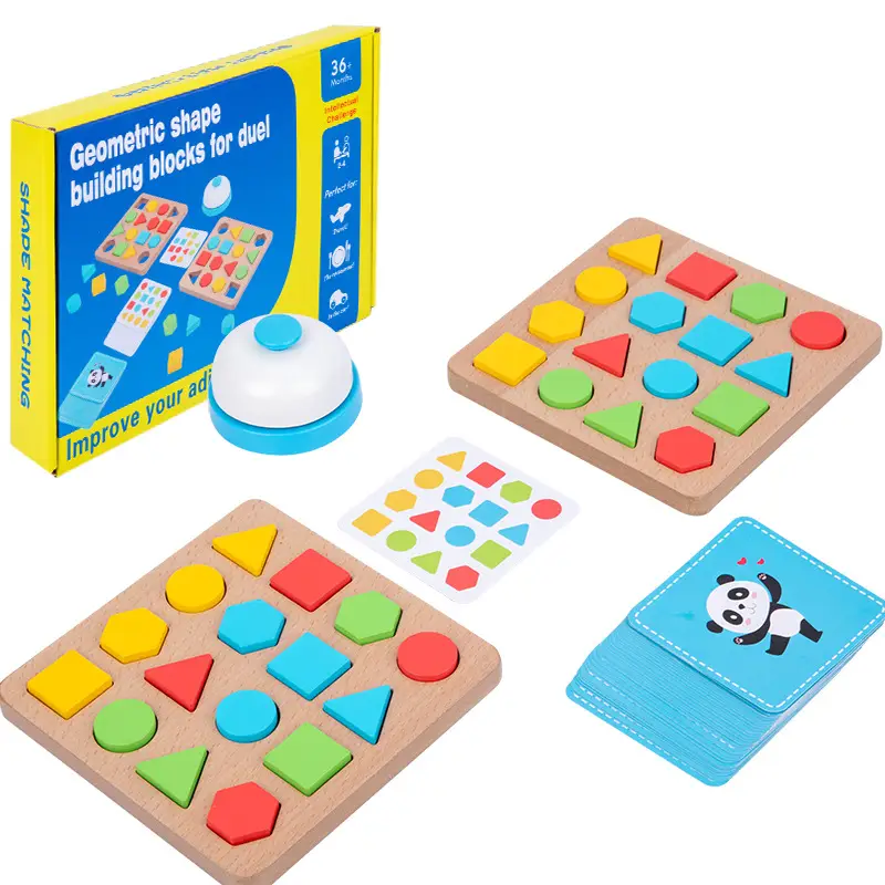 Geometric Shape Building Block Battle Game