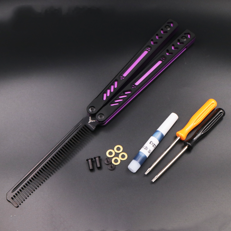 Title 6, Aluminum Handle Unbladed Ether Butterfly Knife ...